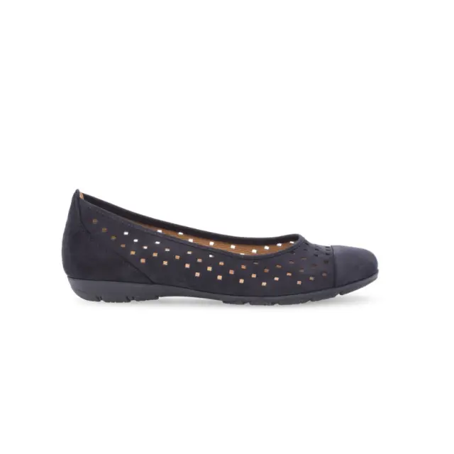 Gabor Μπαλαρίνες Γυναικείο δέρμα Nubuck Μπλέ GAB/64169 16-NIGHTBLUE