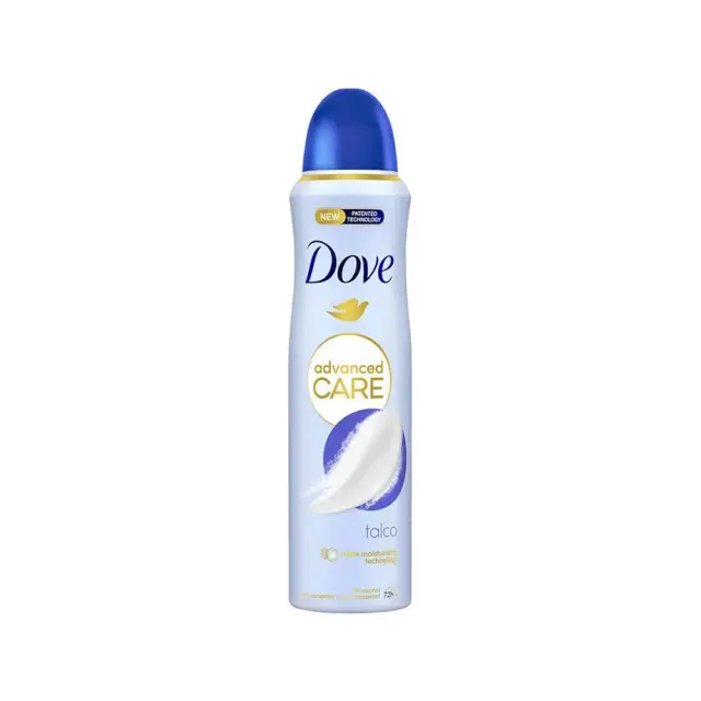 DOVE Advanced Care 72h Talco Αποσμητικό 72ωρης Αντιιδρωτικής Προστασίας με Άρωμα Πούδρας για Φρεσκάδα & Χαλάρωση 150ml