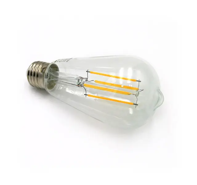 LED ΛΑΜΠΑ COG ΑΒΟΚΑΝΤΟ ST64 ΔΙΑΦΑΝΟ Ε27 10W ΘΕΡΜΟ