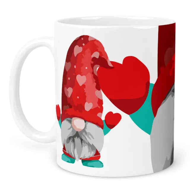 6 κούπες κεραμικές χριστουγεννιάτικες Christmas gnomes 3