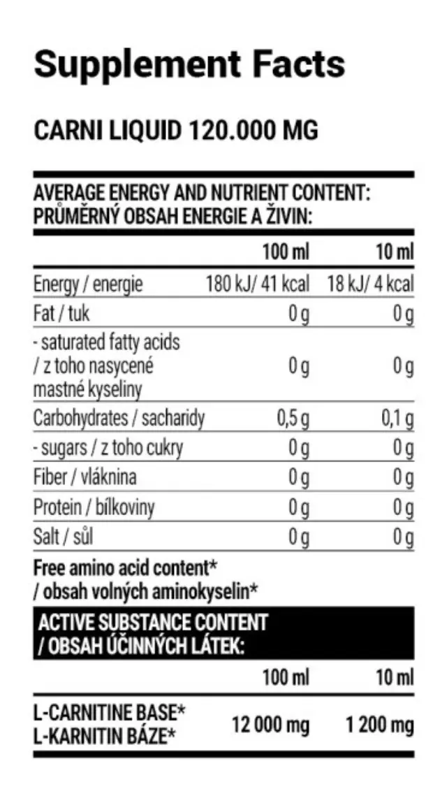 Extrifit Carni Liquid 120,000 mg raspberry, 1000-ml 2
