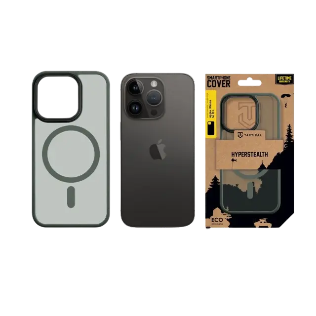 Tactical MagForce Hyperstealth Cover for Apple iPhone 14 Pro Forest Green 3