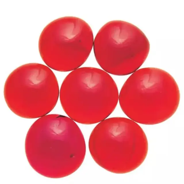 Γυάλινες Πέτρες Καμπουσόν - Red - Ø15-20mm - 100gr