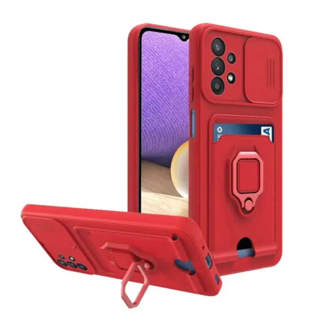 Bodycell Multifunction Case Με Κορδονι Samsung A23 Red