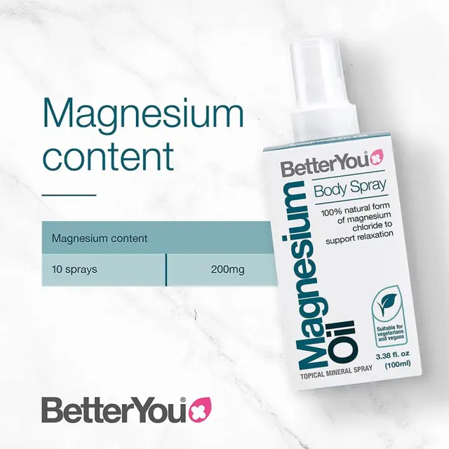 BetterYou Magnesium Oil Body Spray 100ml 2