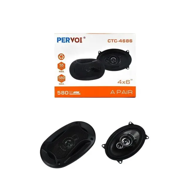 PerVoi Σετ Ηχεία Αυτοκινήτου Midrange 4×6″ 580W RMS 2τμχ CTC-4686 - Drive speaker z891005