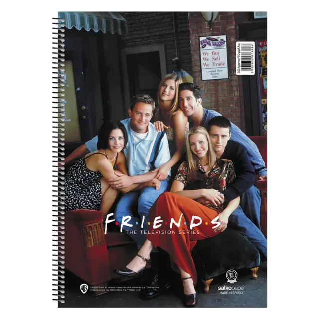 Salko Τετράδιο Με Μονό Σπιράλ Friends V2 Α4 21χ29 2 Θεμάτων / 7387 (Salko)