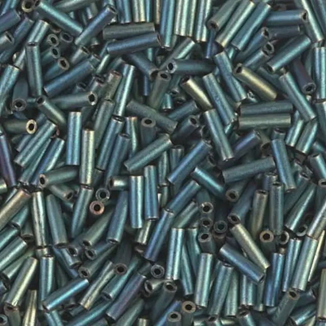 Χάντρα Miyuki Glass Bugles - 2008 - Matte Metallic Patina Iris 6mm - 10gr