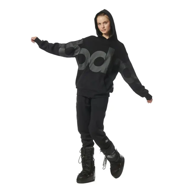 Body Action Oversized Hoodie (061331-1-Black) - Μαύρο - L 3