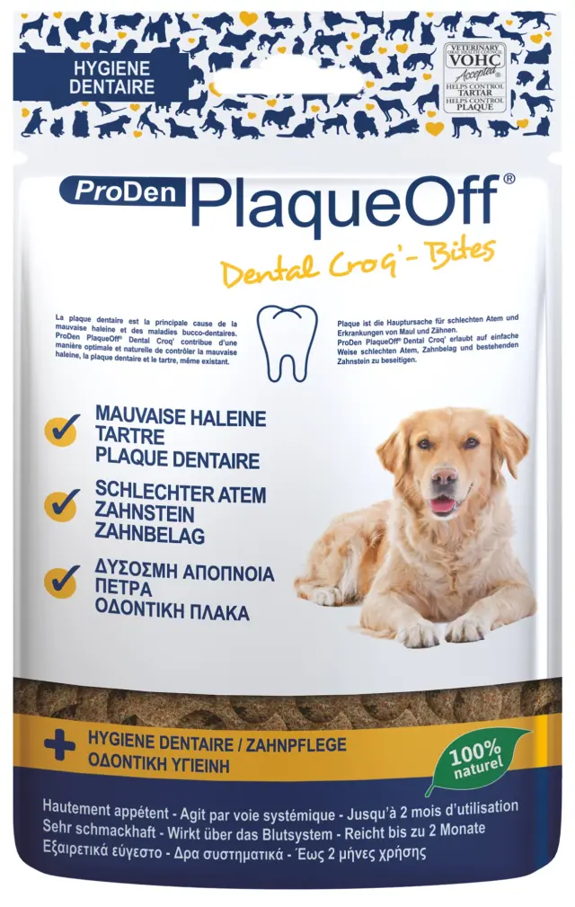 Plaque Off Dental Bites Για Μεσαίου Και Μεγάλου Μεγέθους Σκυλιά 150gr Μονόχρωμο