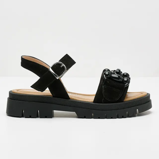 Comart Πέδιλα Γυναικείο δέρμα Nubuck Μαύρο ART/4722 NERO