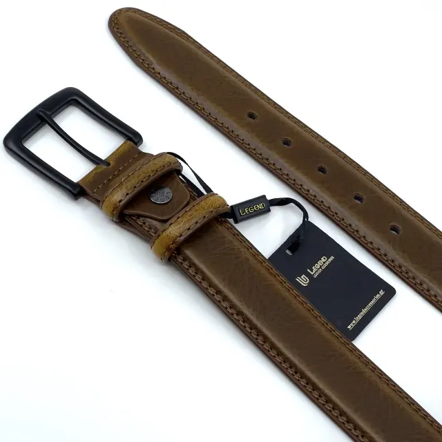 ΔΕΡΜΑΤΙΝΗ ΖΩΝΗ 4CM LEGEND ACCESSORIES ΧΡΩΜΑ COGNAC LGD-1758-A/COGNAC 2
