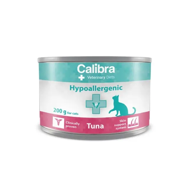 Calibra VD Cat Hypoallergenic Υποαλλεργική Κλινική Κονσέρβα Γάτας με Τόνο 200gr