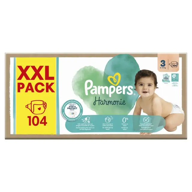 Pampers Harmonie πανες XXL pack no3 6-10kg 104τμχ