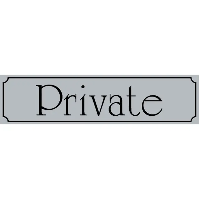 Πινακίδα Σήμανσης Private Αλουμίνιο 50x200mm