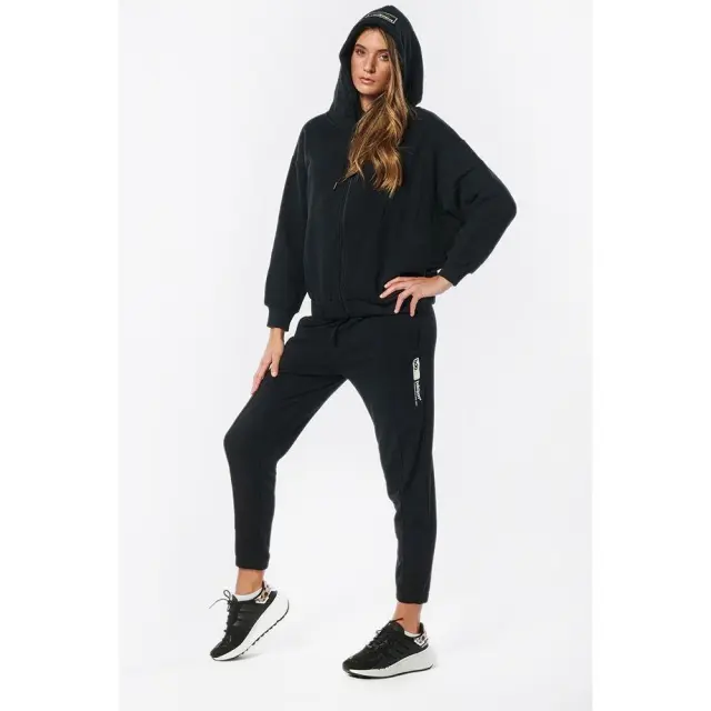 Body Action Oversized Full Zip (071226-01-Black) - Μαύρο - XS 2