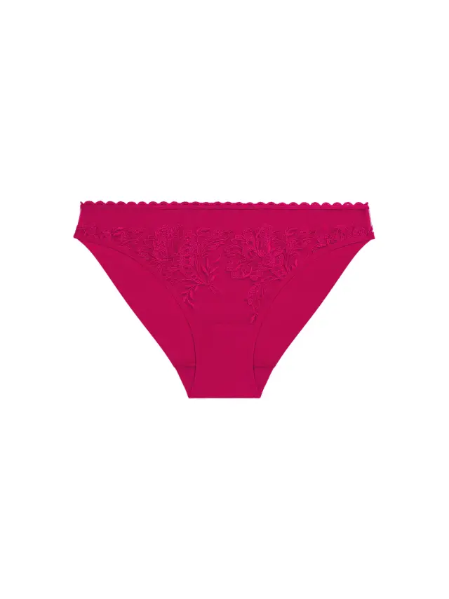 Simone Pérèle Romance Σλιπ Brief Δαντελένιο Magenta - 2XL 2