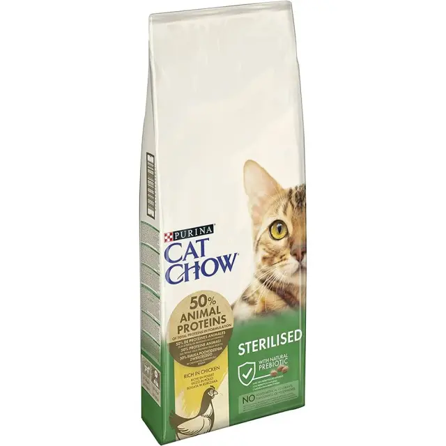 Purina Cat Chow Adult Sterilised Ξηρά Τροφή Γάτας με Κοτόπουλο 15kg