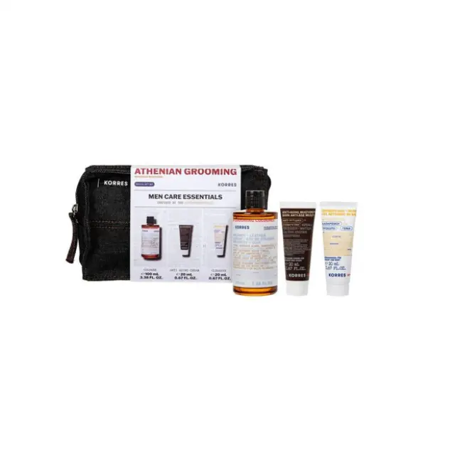 Korres Promo Μen Care Athenian Grooming Bergamot & Leather Άρωμα 100ml & Αντιγηραντική Κρέμα Προσώπου & Ματιών 20ml & Gel Καθαρισμού Για Πρόσωπο & Γένια 20ml