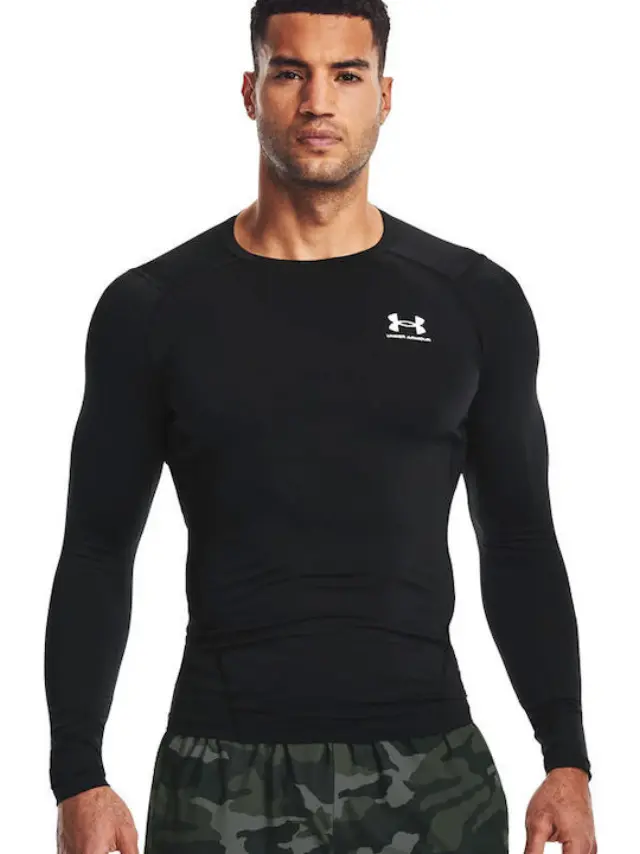 Under Armour Men's HeatGear Compression Longsleeve Tee Μαύρο 1361524-001 (Under Armour) - XLarge