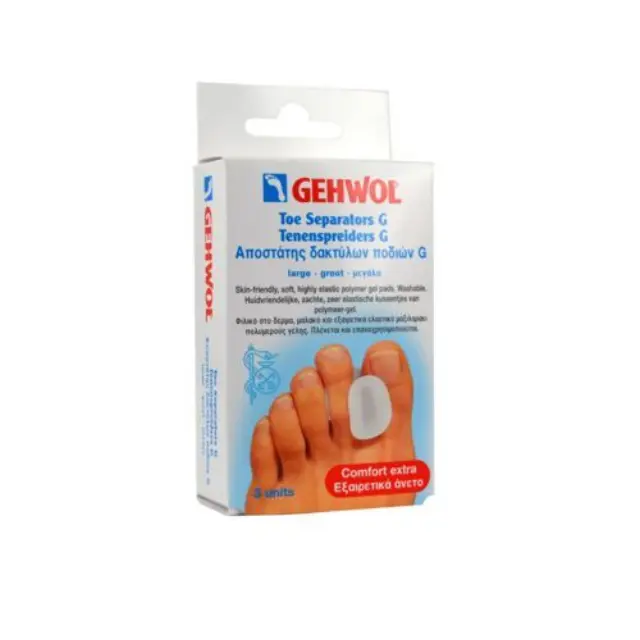 Gehwol Toe Separator G Large Αποστάτης Δακτύλων Ποδιού Τύπου G Μεγάλο Μέγεθος, 3τμχ