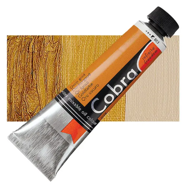Λάδι Νερού Talens Cobra - 803 Deep Gold - 40ml