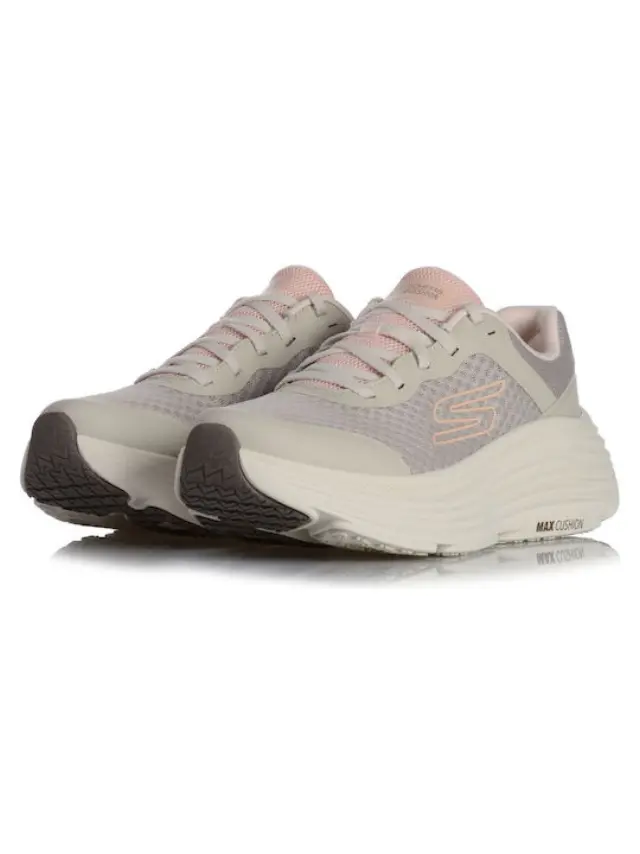 Skechers Cushioning Γυναικεία Αθλητικά Παπούτσια για Προπόνηση & Γυμναστήριο Μπεζ 129470-NAT - 41 2