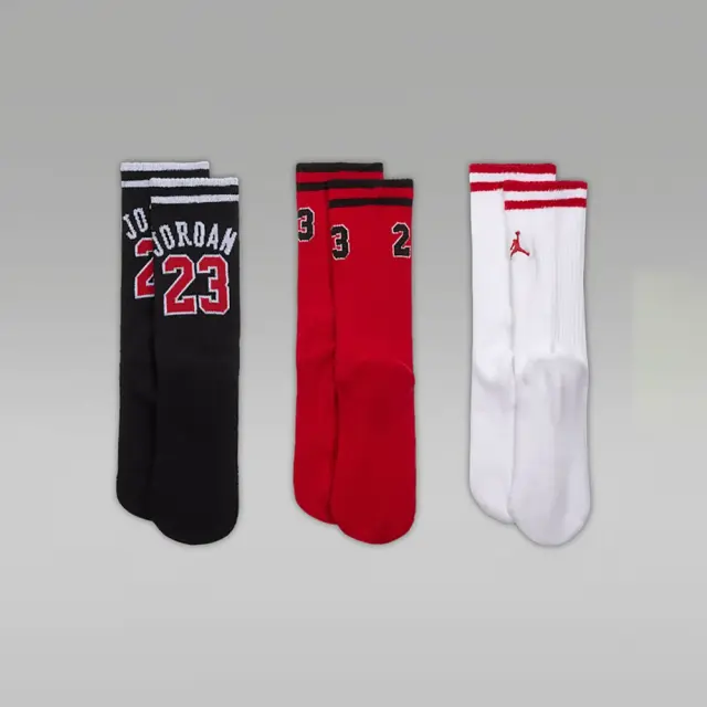 Jordan Varsity Jersey Socks (3Pair) (BJ0786-023) - MULTI-COLOR - 35-37.5 2