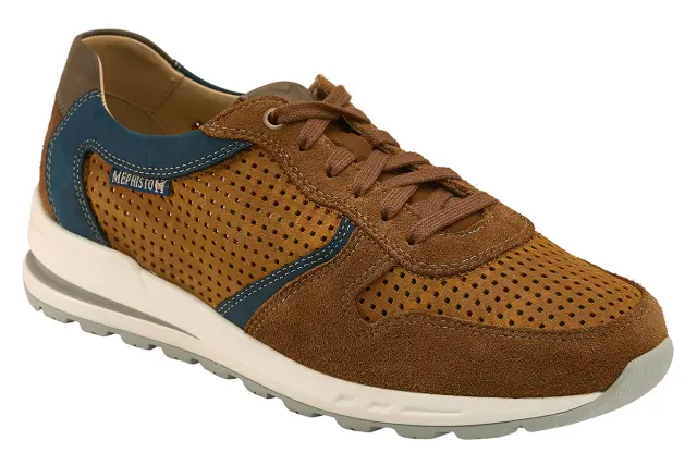 Mephisto Sneakers Ανδρικό δέρμα Nubuck Καφέ MEP/BORIS PERF TOBACCO - 45 2