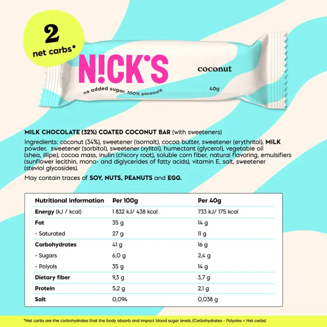 Nick's Coconut Chocolate Bar 2