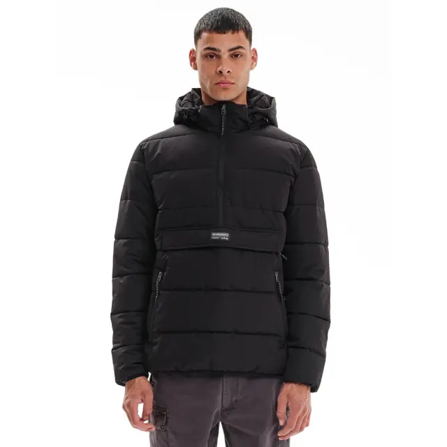 Emerson Puffer Jacket With Hood (232.EM10.69-Black) - Μαύρο