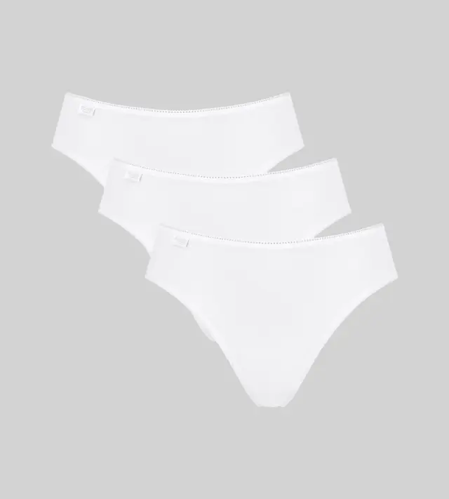 Sloggi 24/7 Cotton Tai Βαμβακερά Σλιπ Λευκό 3-Pack