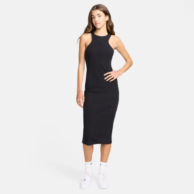 Nike Sportswear Chill Knit Dress (FN3679-010) - Μαύρο