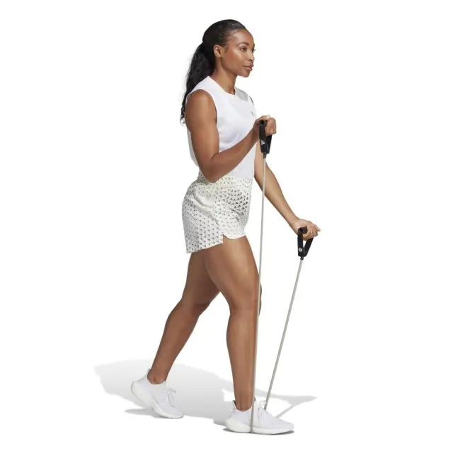 adidas Brand Love Woven Pacer Shorts (HR7784-White) - Λευκό - L 3