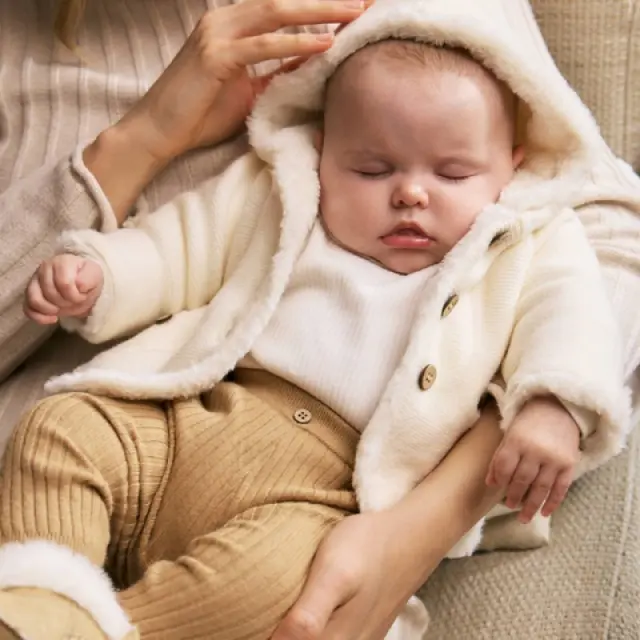 Baby 6 μηνών έως 4 ετών Ζακέτα πλεκτή κρεμ - 12M
