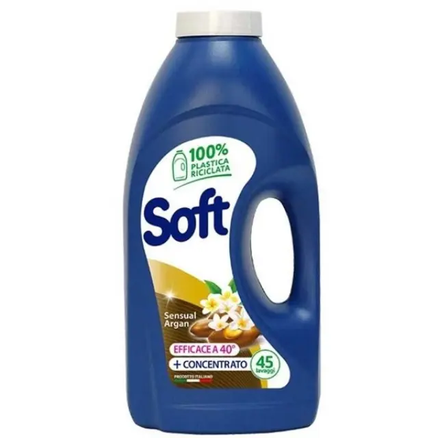 Soft Υγρό Απορρυπαντικό Ρούχων Argan 45 Μεζούρες (2.25LT)