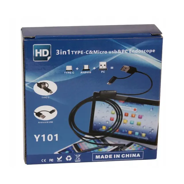 ΕΝΔΟΣΚΟΠΙΚΗ ΚΑΜΕΡΑ 5m 7.0mm TYPE-C & MICRO USB HL-06334