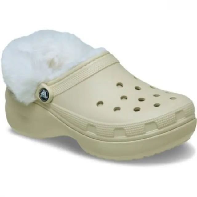 Crocs Classic Platform Fuzz Lined Cg Beige 212854-2Y2 - 37-38 2
