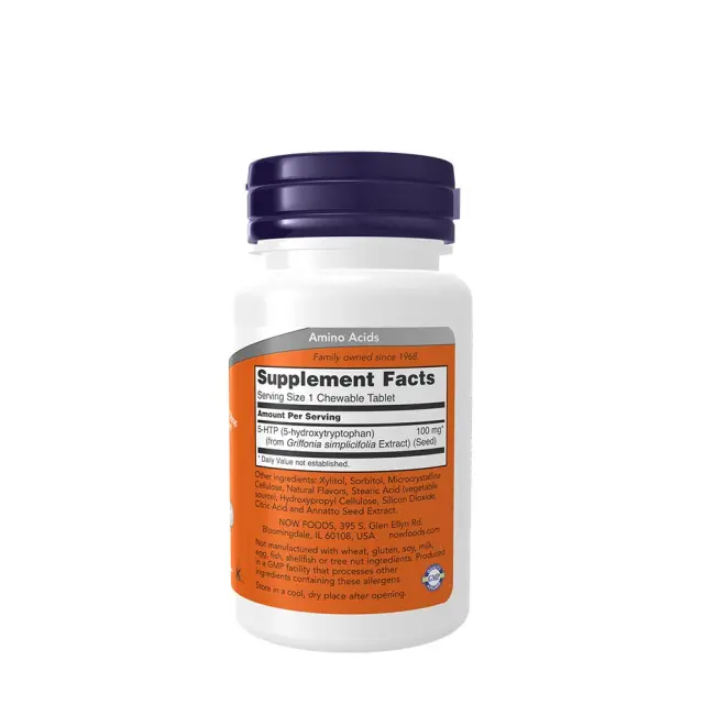 Now Foods 5-HTP 100 mg chewable 2