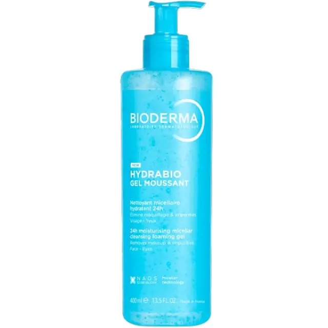 BIODERMA Hydrabio Gel Moussant 24h Moisturising Micellar Cleansing Foaming Gel Τζελ Καθαριμού για Αφυδατωμένο Δέρμα 400ml