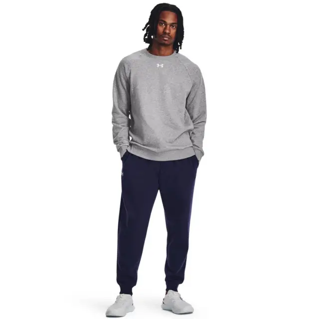 Under Armour Rival Fleece Crew (1379755-025) - Γκρί 2