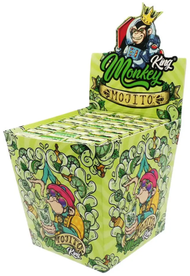 Monkey King Χαρτάκια Mojito - King Size Slim με Τζιβάνα 3