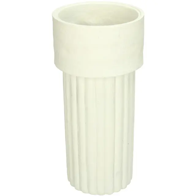 Βάζο Ιβουάρ Polyresin 12.4x12.4x25.5cm
