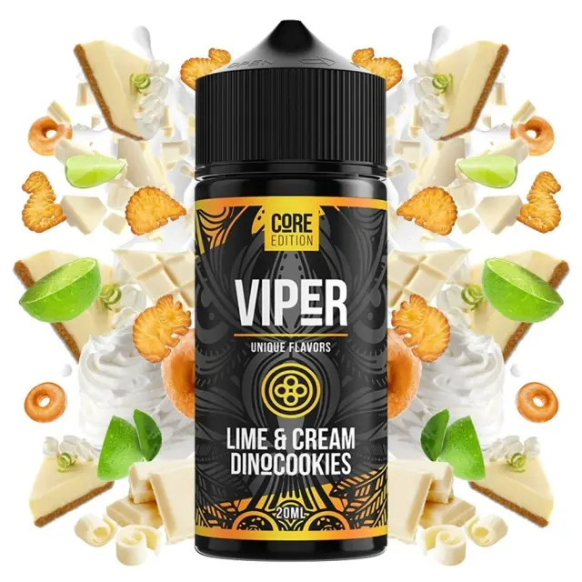 Golden Owl Lime & Cream Dinocookies Core Edition 20ml (120ml) - Viper Flavorshots