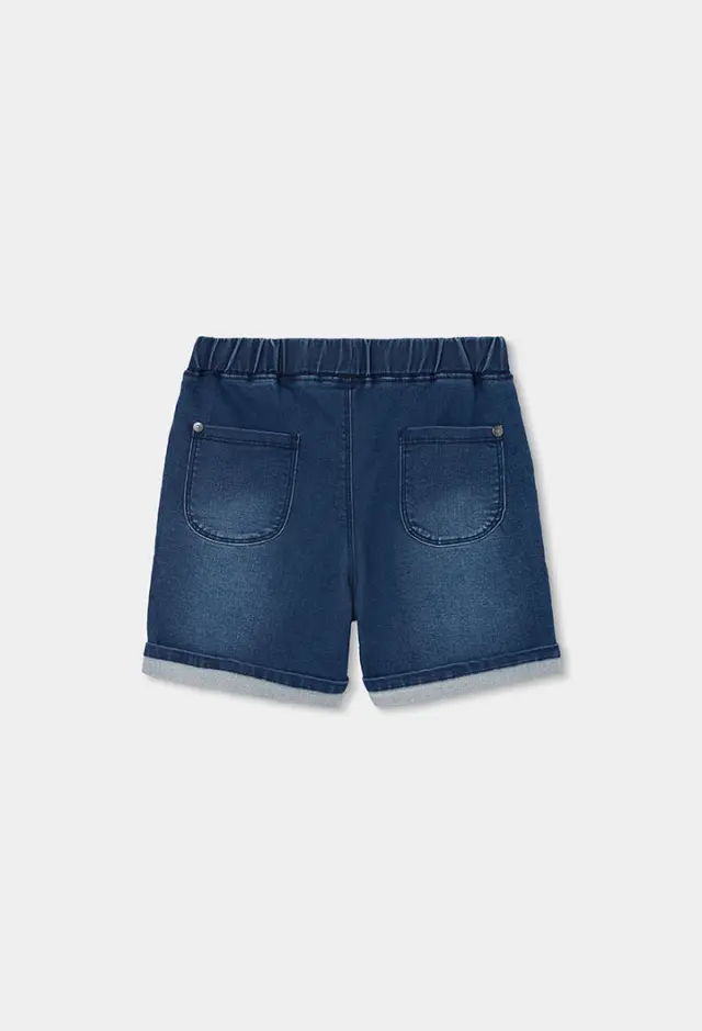 Boboli denim βερμούδα σορτς πλεκτό για αγόρι 503075-BLUE 2