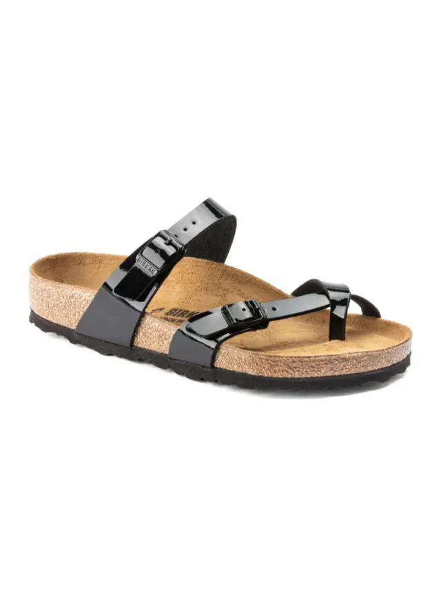 Birkenstock Σαγιονάρες Unisex Birko-Flor Patent(Ανθεκτικό Υλικό Της Birkenstock-Επιτρέπει Την Επαφή Με Το Νερό) Μαύρο BIR/MAYARI 071091 BLACK LA - 46 2