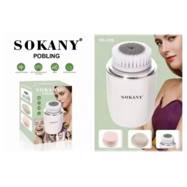 Sokany SK-311 Ηλεκτρική Βούρτσα Καθαρισμού Προσώπου σε Λευκό Χρώμα 2