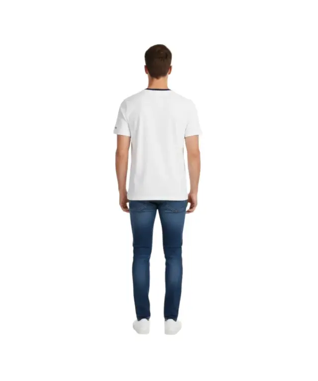 La Martina - Ανδρικό T-Shirt Heritage Regular Fit XMR010-JS206-00001 Λευκό 2