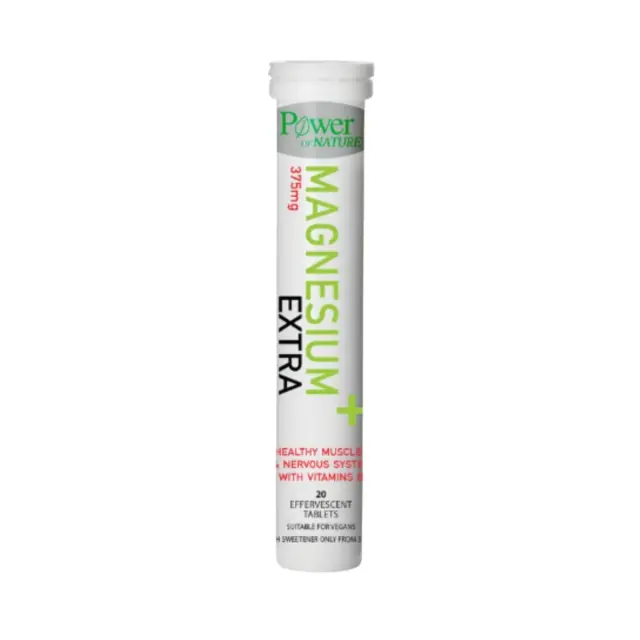 Power Health Magnesium+ Extra 20eff, Συμπλήρωμα Διατροφής με Μαγνήσιο 375mg 20 αναβράζοντα δισκία