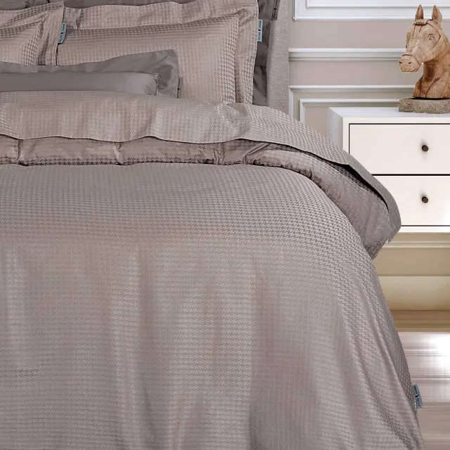 Σετ Παπλωματοθήκη 220x240 Υπέρδιπλη Classic Greenwich Polo Club 2293 Taupe 100% Βαμβακοσατέν 2